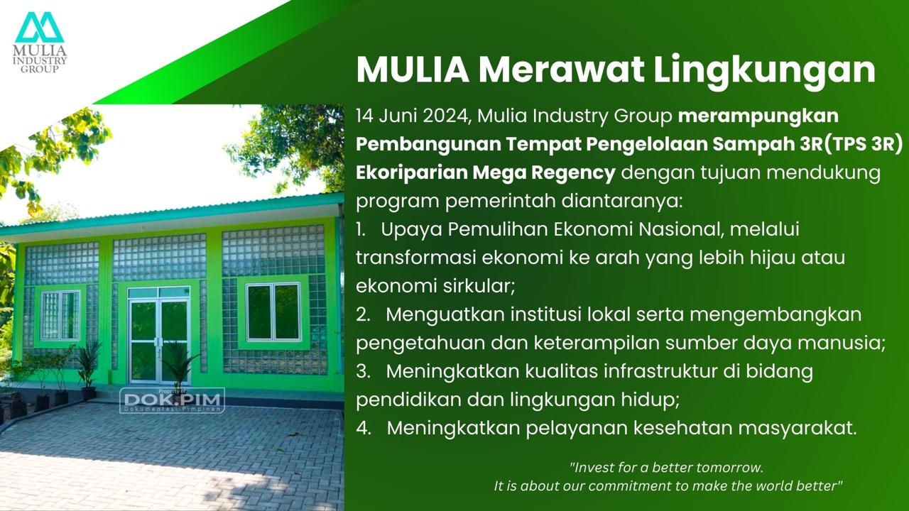 MULIA Merawat Lingkungan: Pembangunan TPS 3R